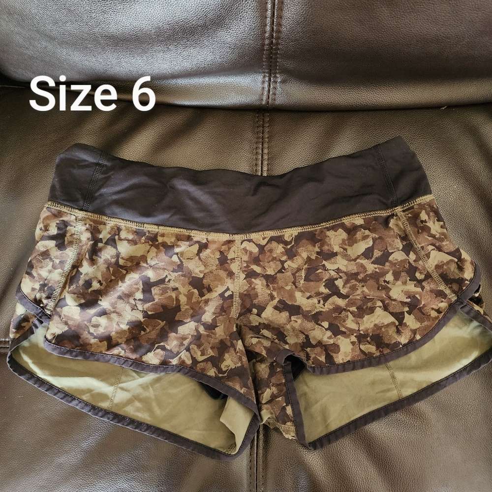 Lululemon Size 6 Speed UP Shorts